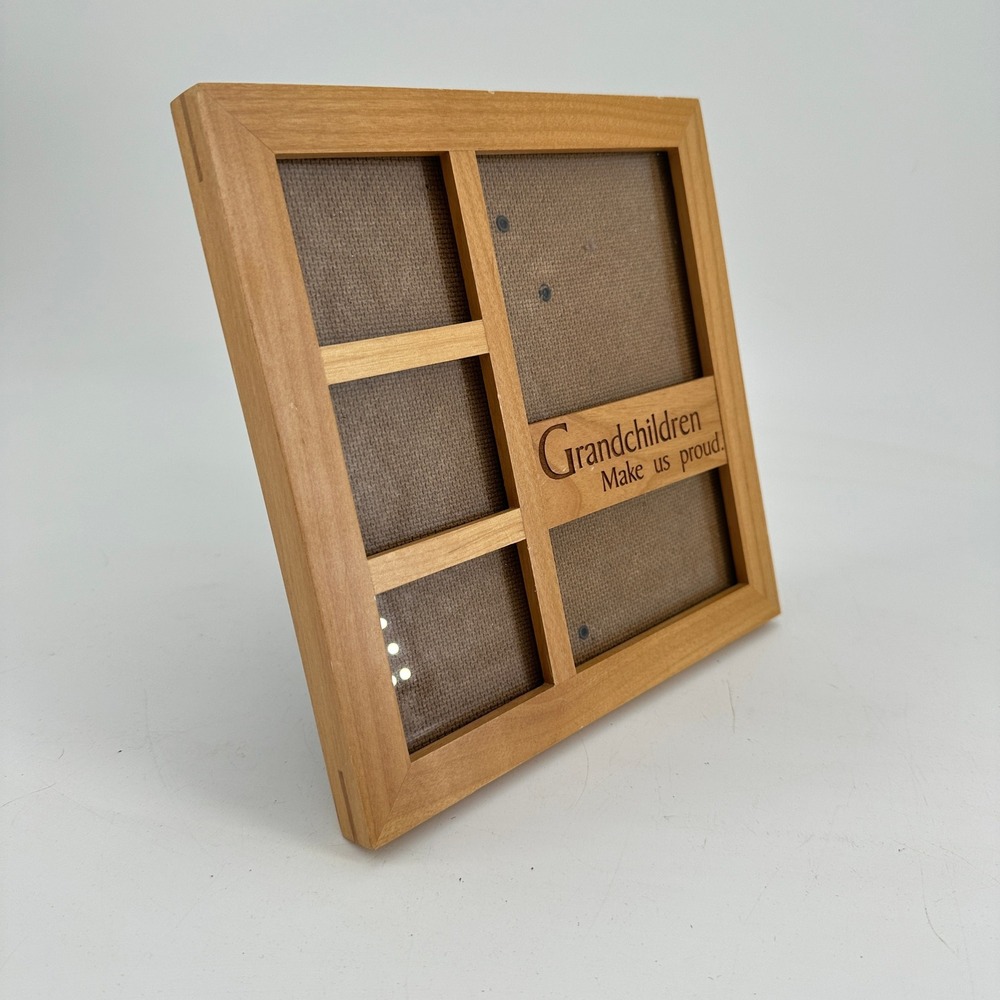 Grandchildren Make Us Proud Wooden Multi Photo Collage Picture Frame 8x8